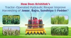 Tractor-operated hydraulic reaper