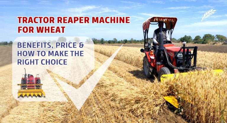 Tractor reaper machine