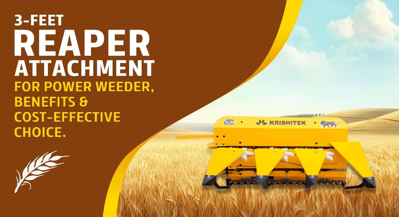 tractor reaper machine